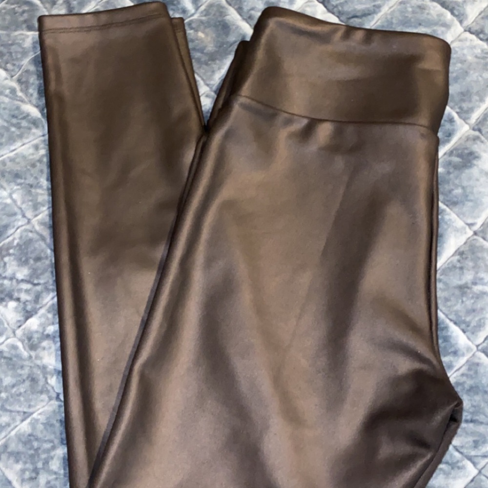 Black leather pants